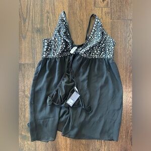 Cacique Black and Silver Lingerie- size 22/24